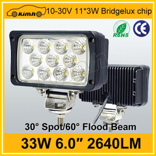 Led light 2640LM 33w led work lights for automotive