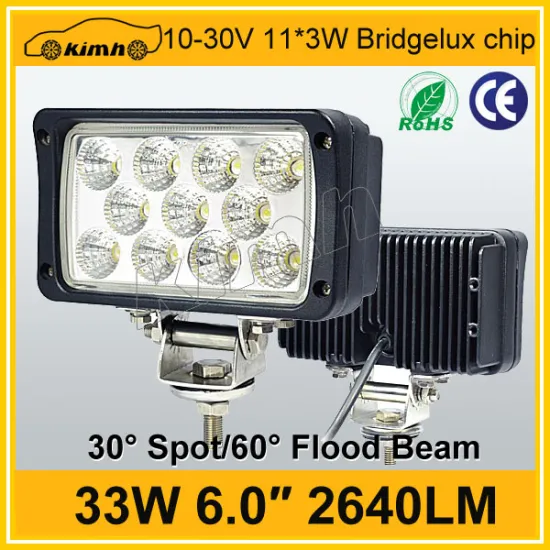 Car accessory 2640LM 33w led working light for marine