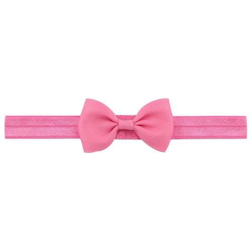 head hair elastic band grosgrain ribbon bow girl