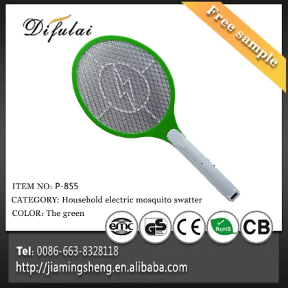 LED Rechargeable Electric Mosquito Killing Bat Fly Swatter