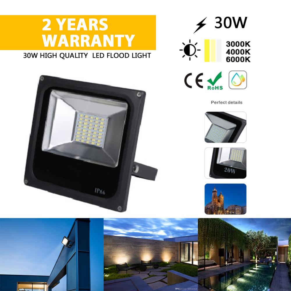 Iluminación moderna de la luz de inundación al aire libre de 30W LED