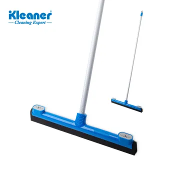 Kleaner Metal Pole Floor Squeegee Scrubber for Garage and Home