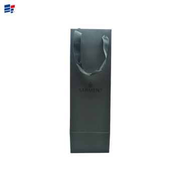 Luxury wine black paper gift bag