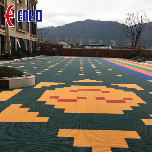 colorful customized children playground floor tile