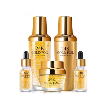 OEM Korean 24k Gold Luxury Whitening Skin Care Set