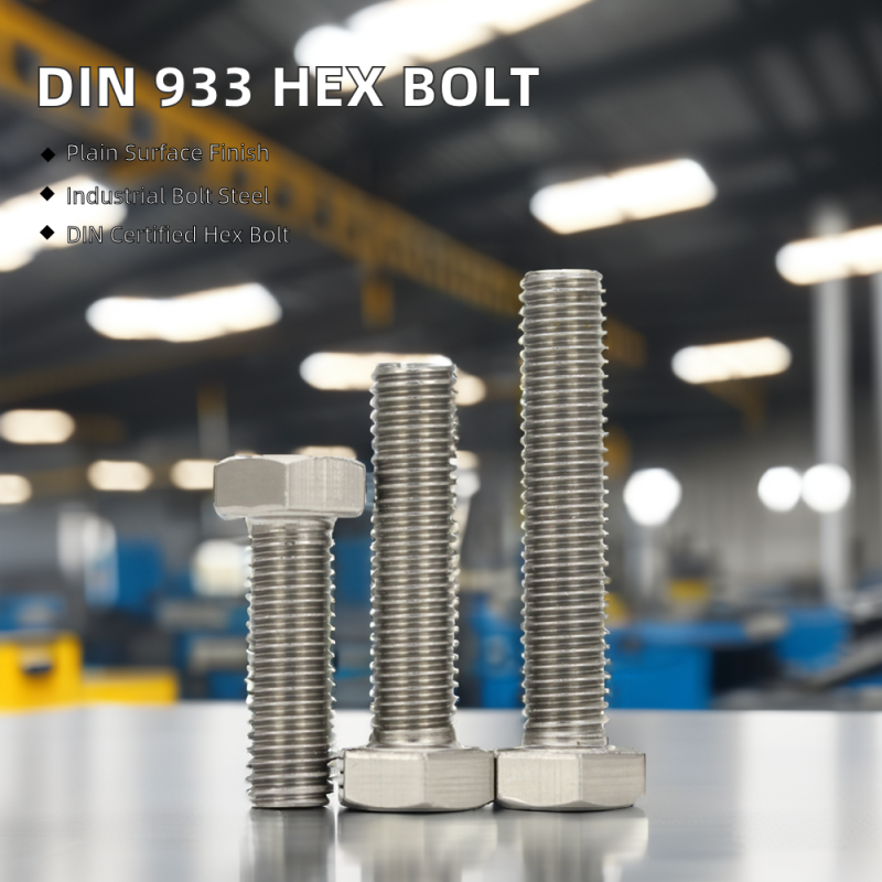 China Fastener Stainless Steel Hex Bolt DIN 933 M32 A2 70 Fast Industry Plain Finish