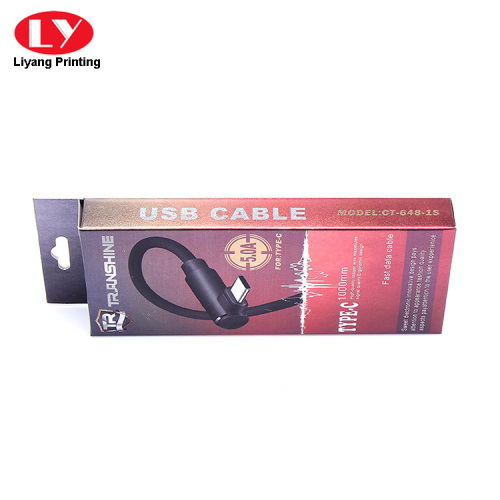 USB -kabel hängande förpackningslåda
