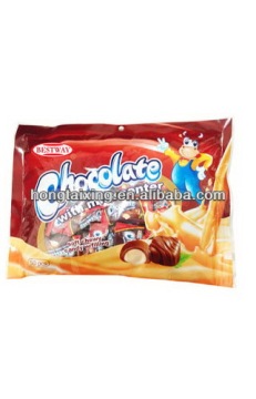 Chocolate candy with milk center