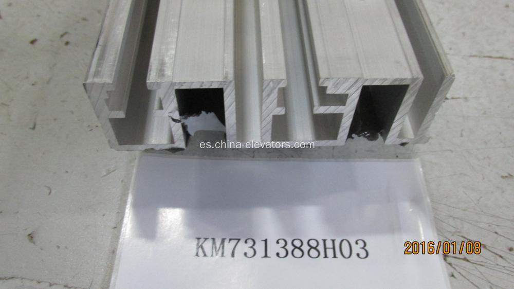 KM731388H03 Cola de aluminio para puertas de apertura del lado de Kone