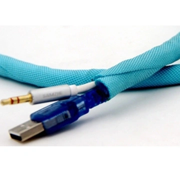 Self Closing Cable Sleeve,Self Wrap Split Braided Sleeve ,Color Self  Closing Braided Sleeve Manufacturers and Suppliers in China