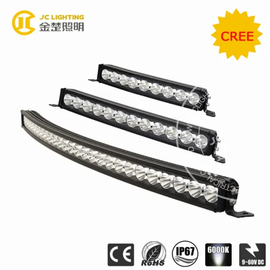 9-60v 50 curved 4x4 led light/24volt truck bottom brackets led light bar