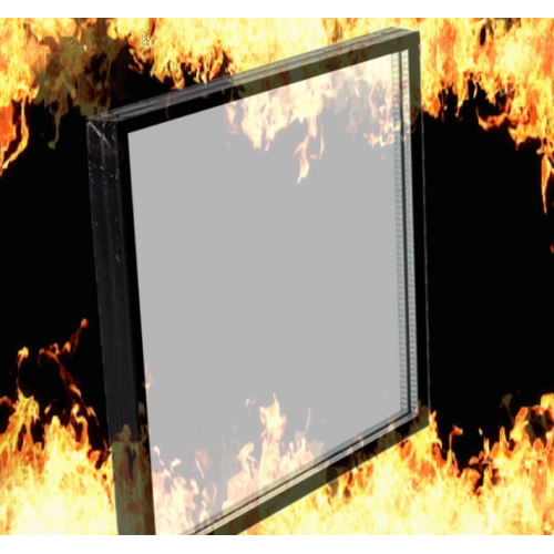 Fire-resistant glass flameproof glass for fireplace