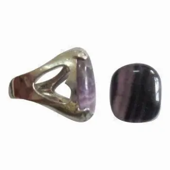 Natural Fluorite Stone Ring, Available in MultiColor, Suitable for Women and Men