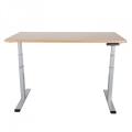 Height Adjustable Office Table Wooden Desktop