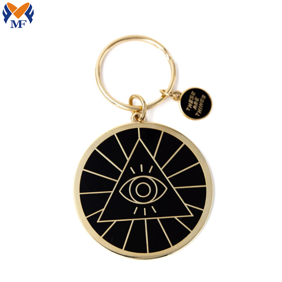 Illuminati Enamel Keychain