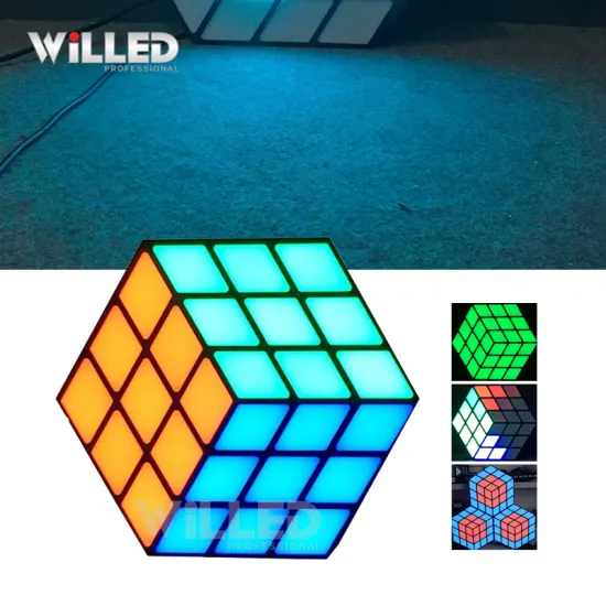 3D Cube LED Dance Floor Lights for Party and Club Effects