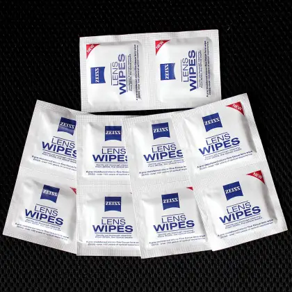 Zeiss Pre-moistened Lens Cleaning Wipes for Eyeglass Lenses Sunglasses Camera Lenses Clothes Cleaning Wipes Pack of 10ct