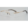 Designer Rimless Titanium Small Rectangle Glasses