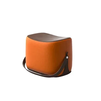 High-Quality PU Leather Bench with Ottoman - No Arms, No Backrest
