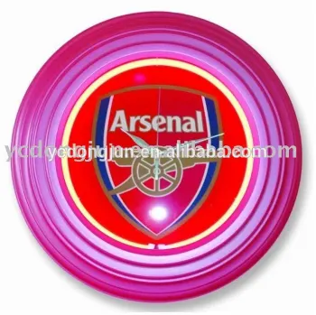 neon wall clock