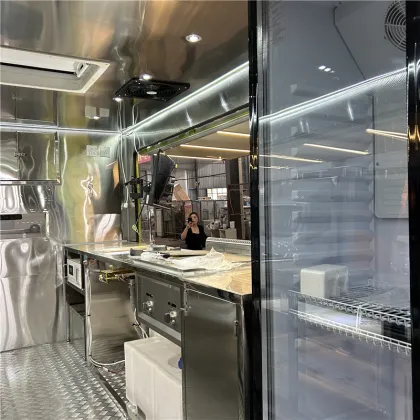 Fuel Powered Mobile Pork Skewer Food Truck