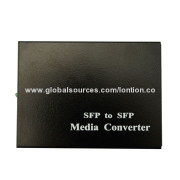 Ethernet to Fiber SFP Media Converter with Power Adapter, 1 Port, 10/100Mbps