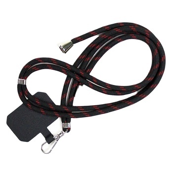 Custom Wholesale 6mm Mobile Phone Rope Lanyard with Adjustable Back Strap