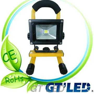Tiltable floodlight--portable lamp