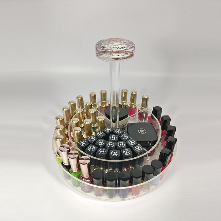 Clear Acrylic Nail Polish And Makeup Organizer