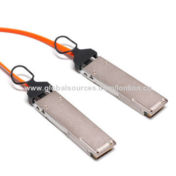 40G QSFP+ AOC OM3 cable, (40GBE/QDR) QSFP+ to LC(connetor(8)) cable, 20M