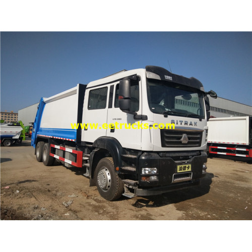 18m3 SINOTRUK Compact Garbage Trucks