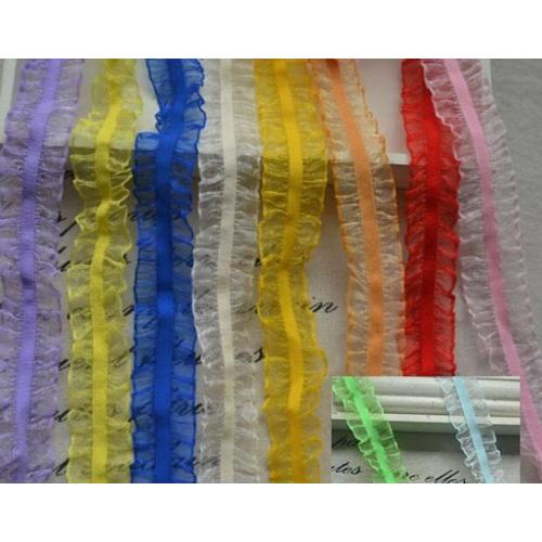 ruffle elastic lace rolls for garment/ wedding garter