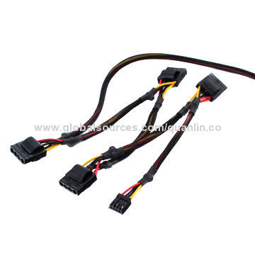 Power cable assembly with braided tube