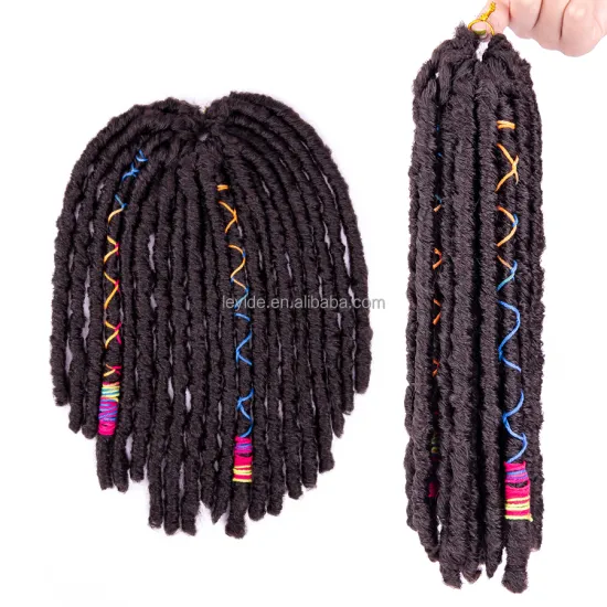 AliLeader Color Line Accessories 12" Faux Locs Dreadlocks Synthetic Crochet Hair Afro Twist Braiding Hair For Black Women