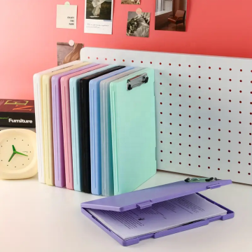 Multi-Color A4 Plastic File Folder with Storage Box