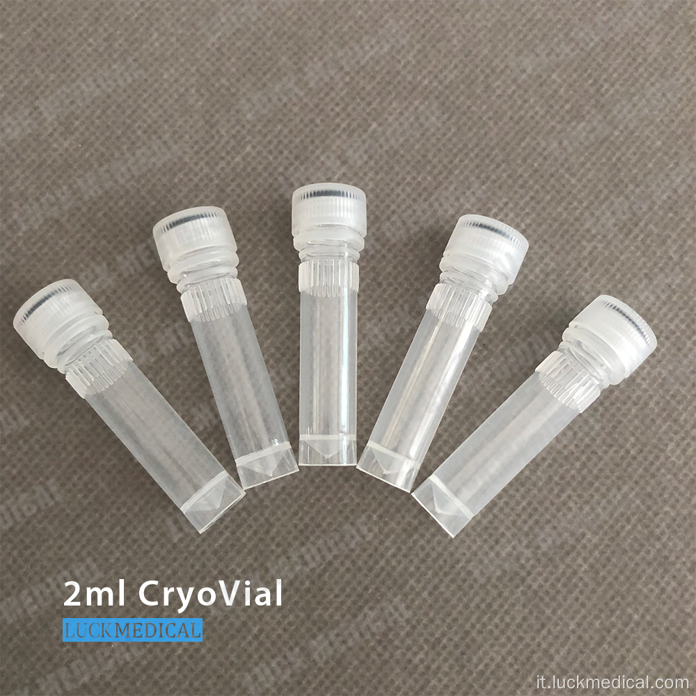 PC Plastic Cryovials 2ml Lab Usa CE