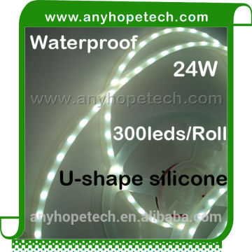 High luminous intensity 1950Lm 24w per roll led waterproof ribbon