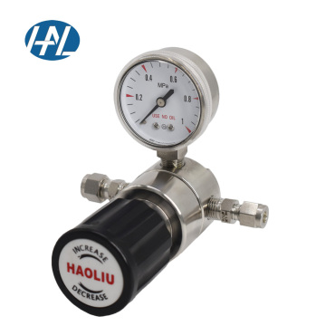316L Stainless Steel High Pressure Regulator for Air, Nitrogen, CO2, Ammonia, Oxygen