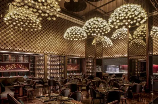 Large round glass lighting chandelier style