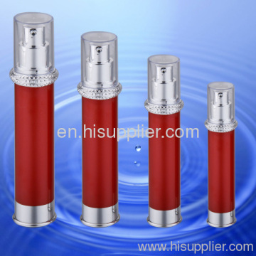 Red Cylinder Pp Airless Bottles 