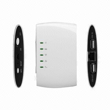 3G Routers with Mobile Power Bank, AP and NAS, Up to 150Mbps Wireless Transmission Rate