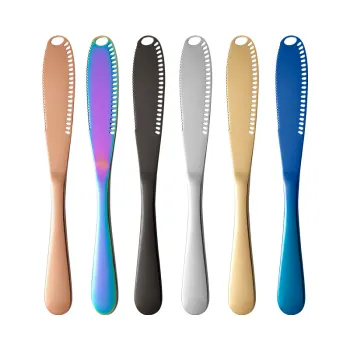 Wholesale Golden Butter Spreader & Stainless Steel Cheese Knife Set