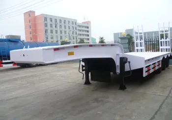 3 axle 60Ton bulldozer low bed semi-trailer