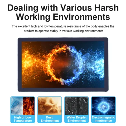 Low cost industrial touch screen monitor computer