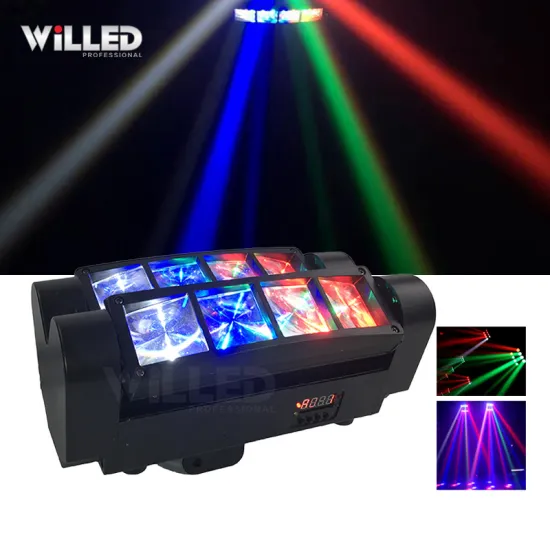 Beam 8x 3W Dj Night Club Disco Stage Light - Mini Spider Party Light