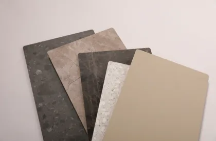 Interior Laminated Marble Veneer Wooden Wpc Wall Panels For Bedroom Decoration