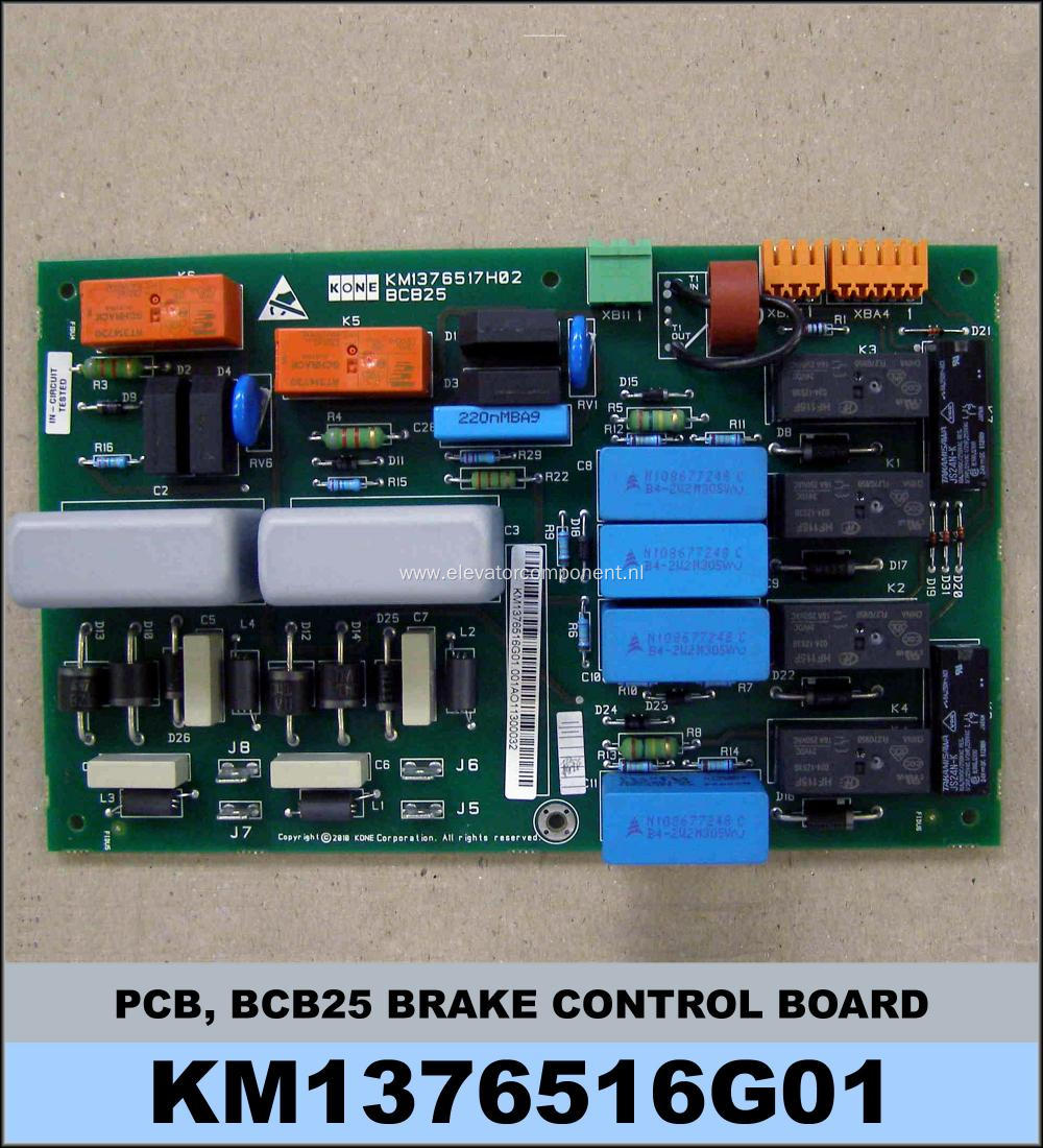 KONE BCB25 Brake Control Board KM1376516G01