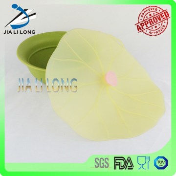 Hot sale leaf silicone pot cover lid