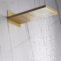 Moderm luxuriden golden versteckte duschhahn set regenwater