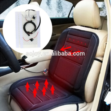 Round Switch Universal Car Seat Heater Kit Carbon Fiber Heated Cushion Warmer